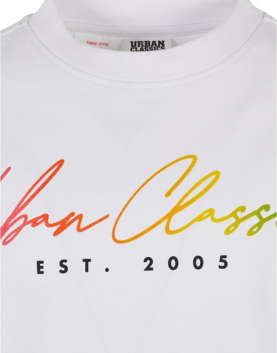 Тениска за момчета Boys Script Logo Tee white 158/164