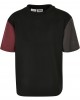 Тениска за момчета Boys Organic Oversized Colorblock Tee black 158/164
