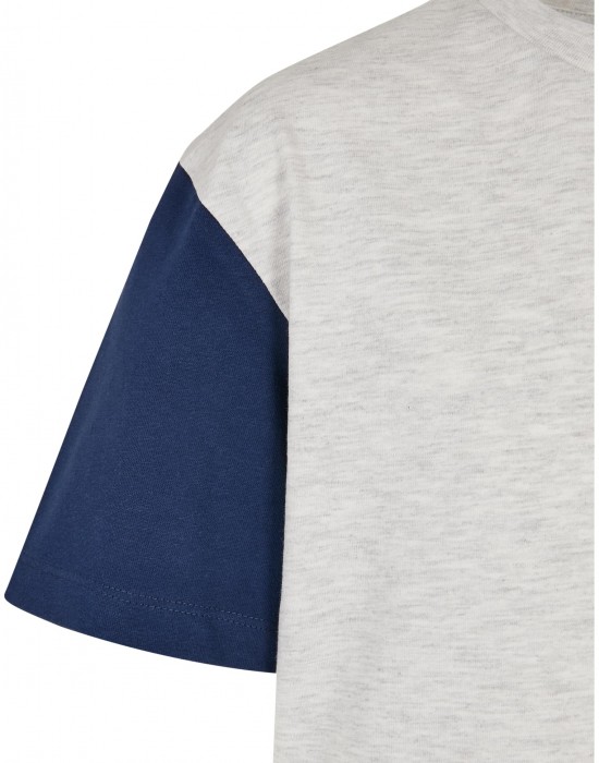 Тениска за момчета Boys Organic Oversized Colorblock Tee lightgrey 158/164
