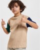 Тениска за момчета Boys Organic Oversized Colorblock Tee unionbeige 158/164