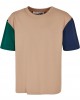Тениска за момчета Boys Organic Oversized Colorblock Tee unionbeige 158/164