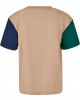 Тениска за момчета Boys Organic Oversized Colorblock Tee unionbeige 158/164