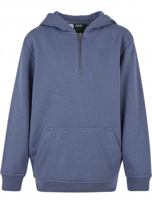 Boys Boxy Zip Hoody vintageblue 158/164