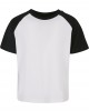 Тениска за момчета Boys Raglan Contrast Tee white/black 158/164