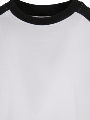 Тениска за момчета Boys Raglan Contrast Tee white/black 158/164
