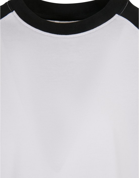Тениска за момчета Boys Raglan Contrast Tee white/black 158/164