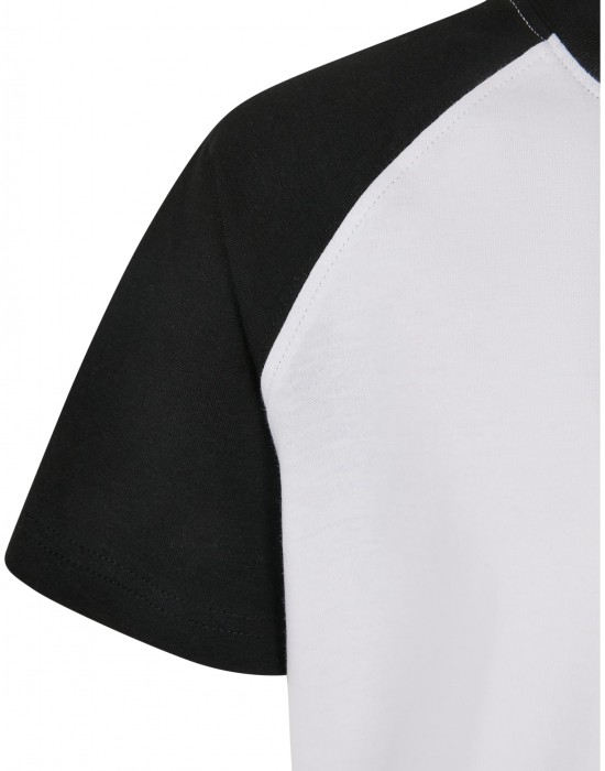 Тениска за момчета Boys Raglan Contrast Tee white/black 158/164