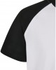 Тениска за момчета Boys Raglan Contrast Tee white/black 158/164