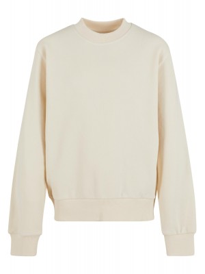 Boys Light Terry Crew whitesand 158/164