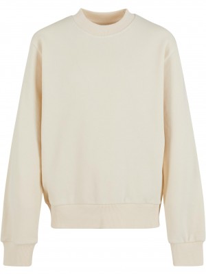 Boys Light Terry Crew whitesand 158/164