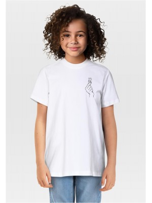 2 Броя Тениски T-Shirt 2 Pack - kurzarm - Butterfly & Love Sign black+white 158/164