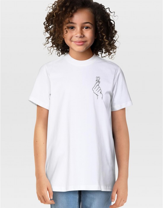 2 Броя Тениски T-Shirt 2 Pack - kurzarm - Butterfly & Love Sign black+white 158/164