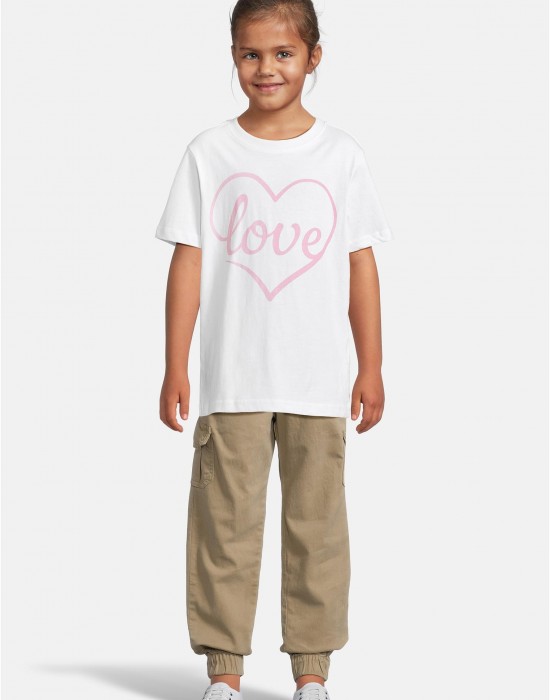 2 Броя Тениски T-Shirt 2 Pack - kurzarm - Love Heart & Flying Butterfly white+marshmallow 158/164