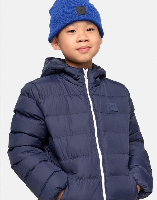 Boys Basic Bubble Jacket navy/white/navy 158/164
