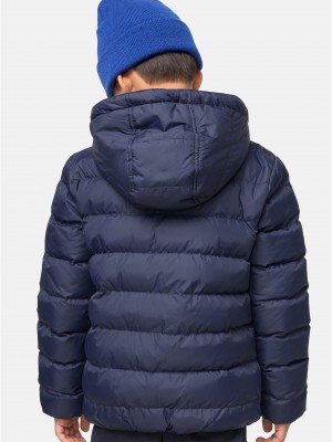 Boys Basic Bubble Jacket navy/white/navy 158/164