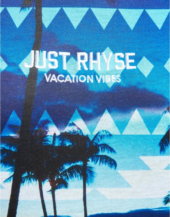 Тениска Just Rhyse Palm Coast T-Shirt blue XXL Тениска Just Rhyse Palm Coast T-Shirt blue XXL