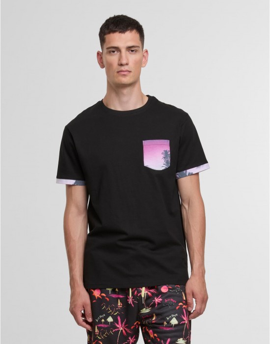Тениска Just Rhyse Granada T-Shirt black/purple XXL Тениска Just Rhyse Granada T-Shirt black/purple XXL