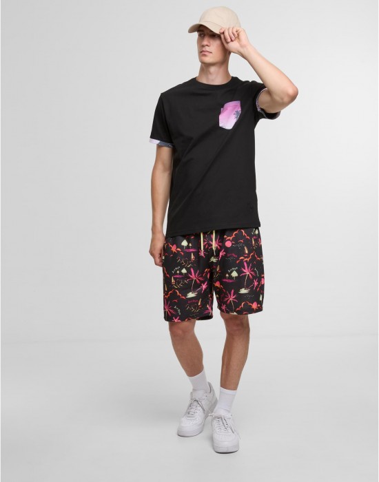 Тениска Just Rhyse Granada T-Shirt black/purple XXL Тениска Just Rhyse Granada T-Shirt black/purple XXL