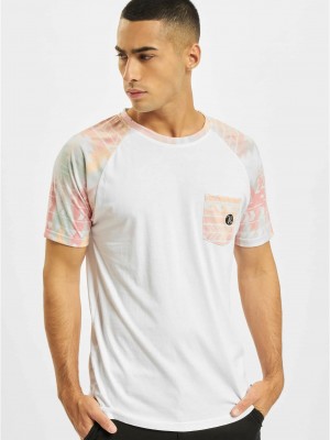 Тениска Just Rhyse Pocosol Raglan T-Shirt white/pink XXL Тениска Just Rhyse Pocosol Raglan T-Shirt white/pink XXL