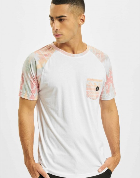 Тениска Just Rhyse Pocosol Raglan T-Shirt white/pink XXL