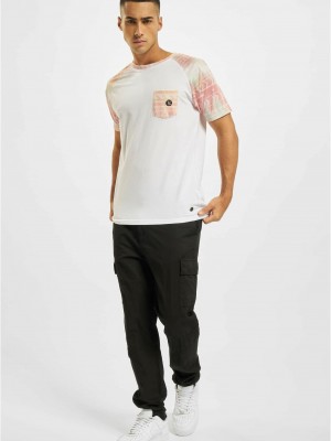 Тениска Just Rhyse Pocosol Raglan T-Shirt white/pink XXL Тениска Just Rhyse Pocosol Raglan T-Shirt white/pink XXL