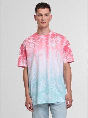 Тениска Just Rhyse WaveBounce T-Shirt mint/red XXL Тениска Just Rhyse WaveBounce T-Shirt mint/red XXL