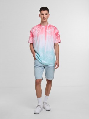 Тениска Just Rhyse WaveBounce T-Shirt mint/red XXL Тениска Just Rhyse WaveBounce T-Shirt mint/red XXL