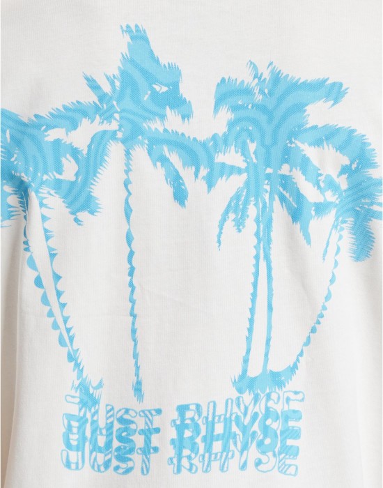 Тениска Just Rhyse WavyPalms T-Shirts ready for dye/blue XXL Тениска Just Rhyse WavyPalms T-Shirts ready for dye/blue XXL