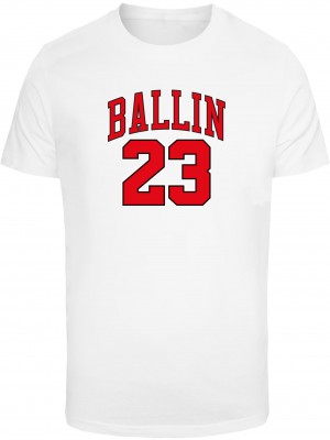 Тениска Ballin 23 T-Shirt Round Neck white XXL Тениска Ballin 23 T-Shirt Round Neck white XXL