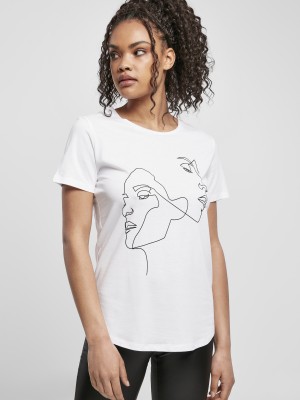 Тениска Ladies One Line Fit Tee white XS