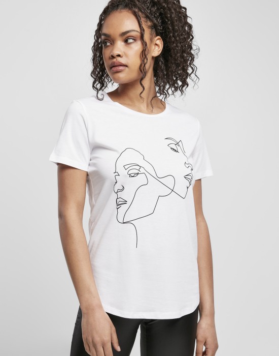Тениска Ladies One Line Fit Tee white XS