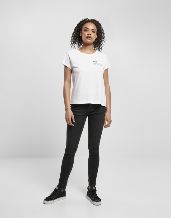 Тениска Ladies Self Love Box Tee white XS