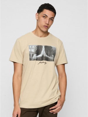 Тениска Pray Tee sand XXL Тениска Pray Tee sand XXL
