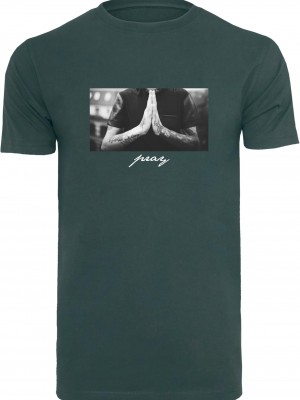 Тениска Pray Tee bottlegreen 5XL Тениска Pray Tee bottlegreen 5XL