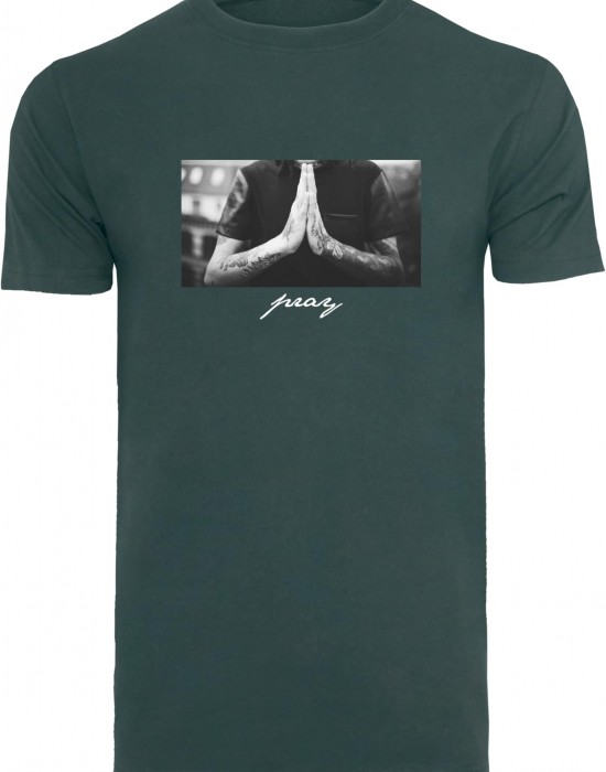 Тениска Pray Tee bottlegreen 5XL Тениска Pray Tee bottlegreen 5XL