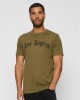 Тениска Los Angeles Wording Tee olive XXL