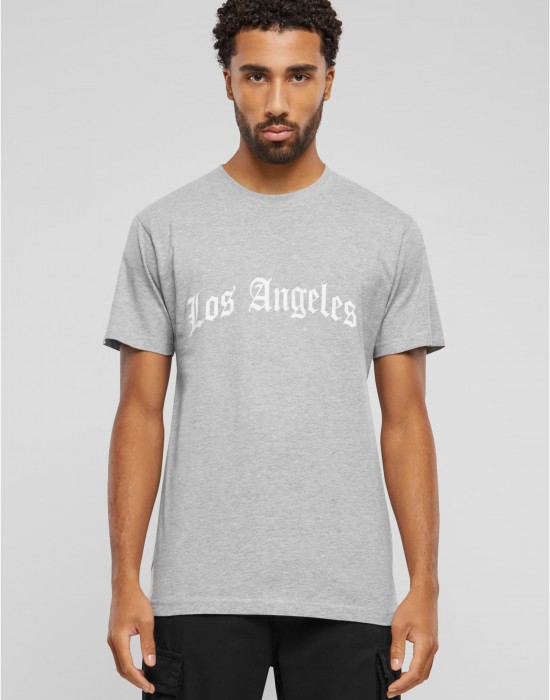 Тениска Los Angeles Wording Tee heather grey XXL