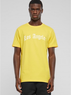 Тениска Los Angeles Wording Tee taxi yellow XXL