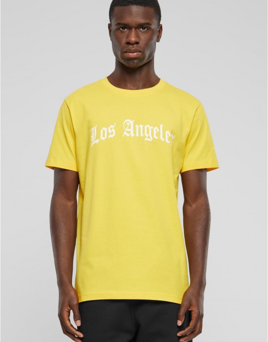 Тениска Los Angeles Wording Tee taxi yellow XXL