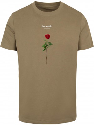 Тениска Lost Youth Rose Tee olive XXL