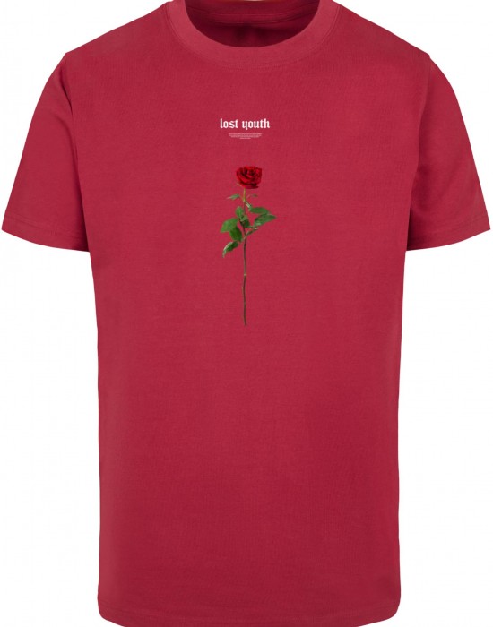 Тениска Lost Youth Rose Tee burgundy XXL