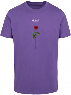 Тениска Lost Youth Rose Tee ultraviolet 5XL