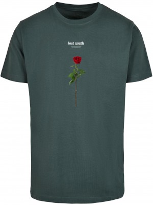 Тениска Lost Youth Rose Tee bottlegreen XXL