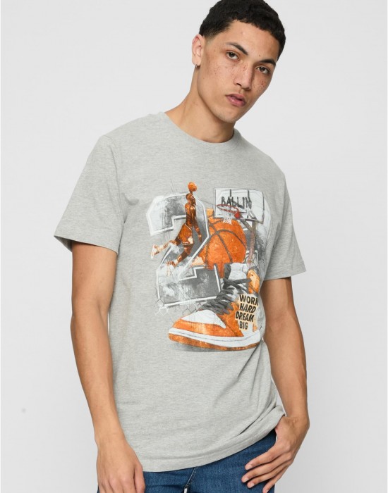 Тениска Vintage Ballin Tee heather grey XXL