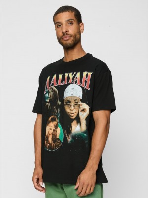 Тениска Aaliyah Retro Oversize Tee black XXL