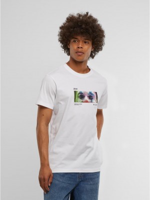 Тениска Please Tee white 5XL