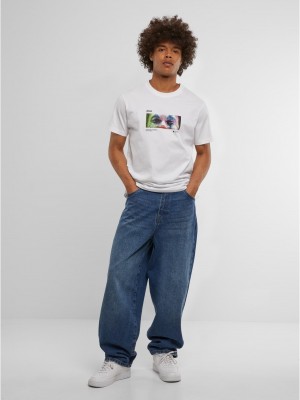 Тениска Please Tee white 5XL