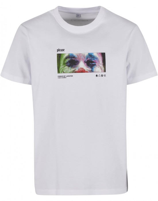 Тениска Please Tee white 5XL