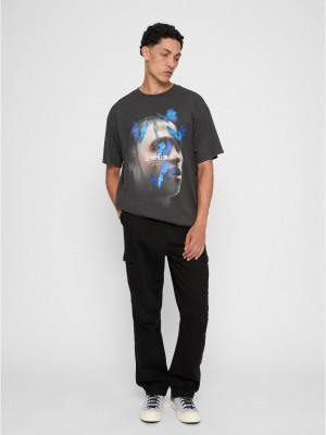 Тениска Le Papillon Oversize Tee charcoal XXL