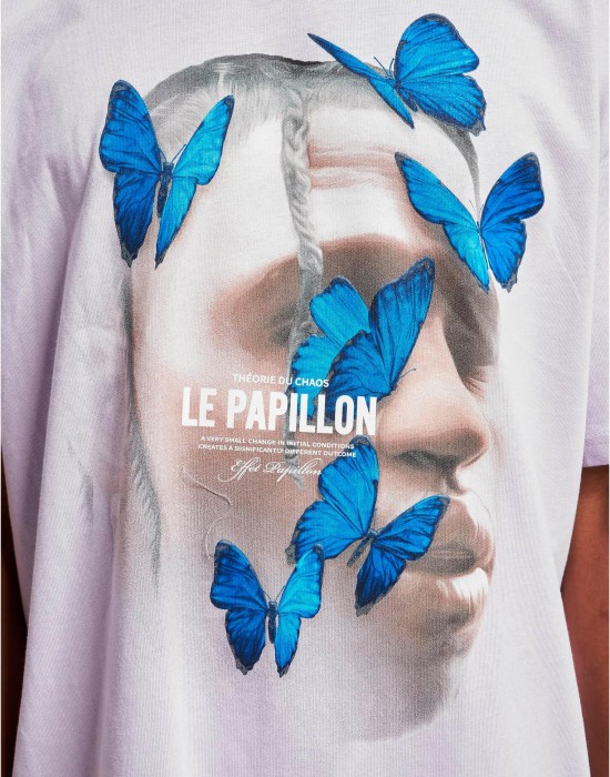 Тениска Le Papillon Oversize Tee lilac XXL